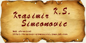 Krasimir Simeonović vizit kartica